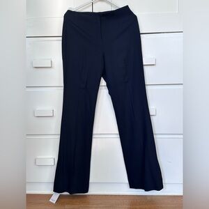 NWT MM. LaFleur Clooney in Navy Blue Washable Wool Slit Hem Pants 6 retails $225